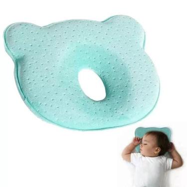 Imagem de Travesseiro De Bebê Plagiocefalia Posição Correta Da Cabeça Anti Cabeç
