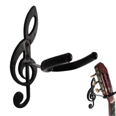 Imagem de Suporte De Parede Em Aço Com Clave de Sol Para Pendurar Violão Guitarra Musical Instrumento Cavaco Baixo Profissional