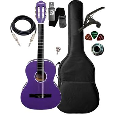 Imagem de Violão Eletroacústico Giannini N6 P/Canhoto + Acessórios (Purple Satin)