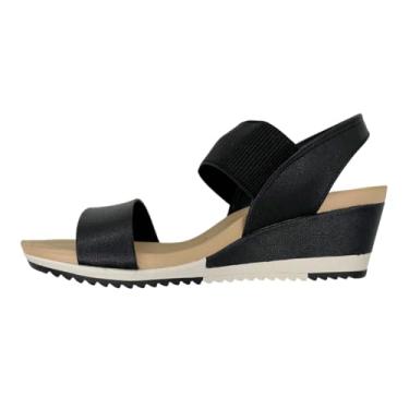 Imagem de Modare, Sandália Modare Feminina Napa Floather com Elástico Canelado (Preto, BR, Adulto, Numérico, 36)