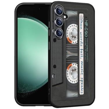 Imagem de FQTBCEARI Capa para Samsung Galaxy S25 FE, capa de silicone fina com forro de microfibra macio antiarranhões] capa protetora à prova de choque para Samsung Galaxy S25 FE 5G 6,7 polegadas - Rádio retrô