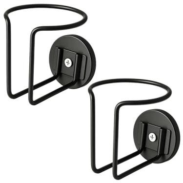 Imagem de Suporte magnético de copo para geladeira SUS 304 de aço inoxidável Suporte magnético de garrafa de água para trator, cortador de grama, caminhão, ônibus escolar, geladeira, esteira, trailer, barco