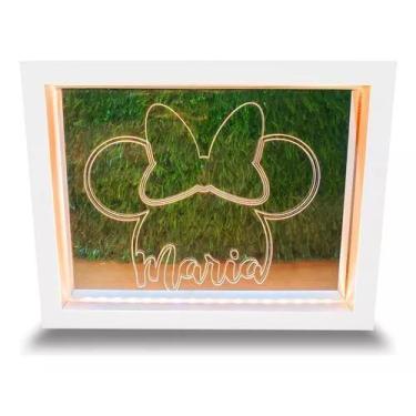 Imagem de Luminária Led Personalizada Minnie Porta Retrato - FGK