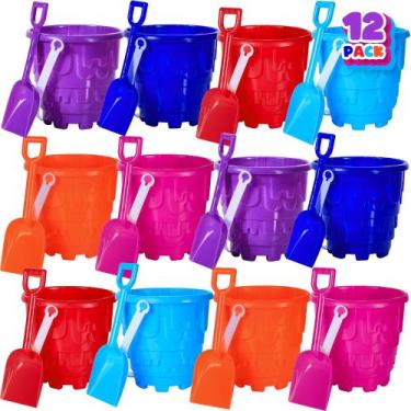 Imagem de Baldes e pás para castelos de areia de praia  Set ArtCreativity