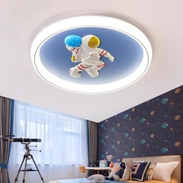 Imagem de Luminária de teto LED para quarto infantil, menina, menino, lâmpada de quarto, lâmpada de decoração de teto, luz de teto acrílica regulável, lustre criativo para sala de estar, sala de janta