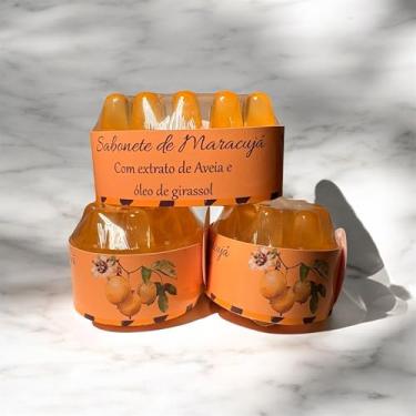 Imagem de Sabonete Artesanal Natural de Frutas, Ingredientes Naturais, Essência de Frutas Tropicais (Maracujá)