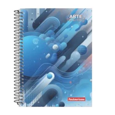 Imagem de Caderno 10 Materias Arte Digital 160 Folhas Capa Dura - PanAmericana, 