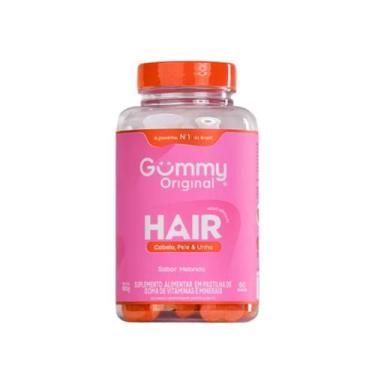 Imagem de Gummy Hair 60 Cps Vitamina Cabelos Unhas Pele Sabor Melancia 180g