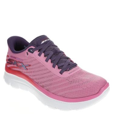 Imagem de Skechers Tênis esportivo sem cadarço: Summits Plus-Bright Burst Tênis feminino, Mauve-multi, 36