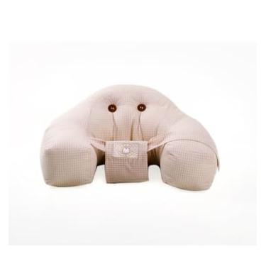 Imagem de Almofada de Amamentação e Sofazinho Infantil 2 em 1: Conforto Adaptável do Recém-Nascido aos Primeiros Meses (ESTAMPA UNISEX - BEGE)
