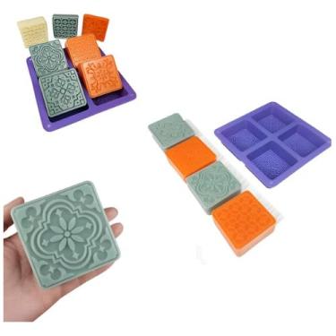 Imagem de Forma De Silicone Molde De Arabesco Artesanal Molde de Silicone para Sabonete, Forma de Silicone para Resina, Forma de Silicone Artesanato Sabão