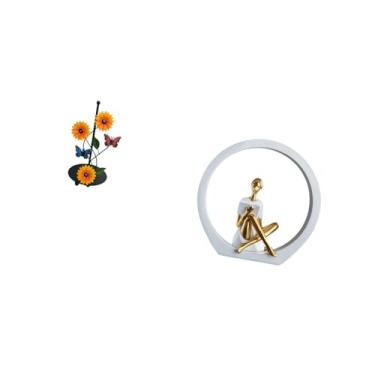 Imagem de Fenteer Porta-toalhas de Papel com Dispensador E Estatueta de, Estátua Feminina, Design Antiderrapante, Suporte Vertical para Lenços de Papel para Casa