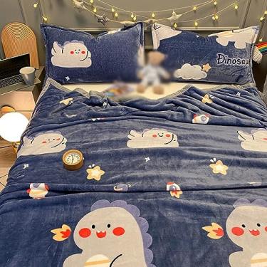 Imagem de Cobertor, único, quente, microfibra, cobertor de colo, elegante, semi-duplo, cobertor de pele, macio (cor 16, 200 * 230 cm)