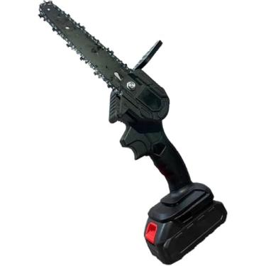 Imagem de Mini Motosserra Sem Fio, Motosserra Pequena Portátil De 6 Polegadas Com Uma Mão, Motosserra Pequena Operada Elétrica Com Bateria Portátil De 21 V Para Corte De Madeira De Galhos De árvores