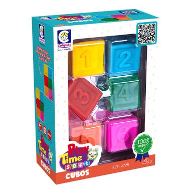 Imagem de Brinquedo Play Time Soft Cubos 2725 - Cotiplás