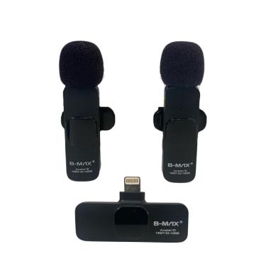 Imagem de Microfone Lapela Duplo Profissional Entrada IP - Bmax