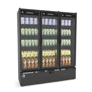Imagem de Auto Serviço Vanguard Resfriados 3 Portas Preto 0 a 7ºC ASVR3P PR_PR 220V  Refrimate