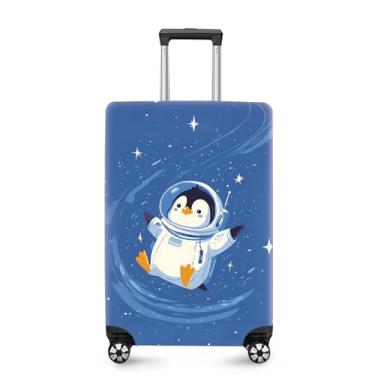 Imagem de ANNA QUEEN Capa de mala, protetor de mala, capa de viagem para bagagem de 50 a 86 cm, acessórios de viagem de elastano extensível e lavável, #7, S(fits 20-22inch suitcase)