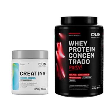 Imagem de Kit Whey Protein 100% Concentrado Sabor Romeu e Julieta PARTY! Pote 900g+ Creatina 100% Monohidratada Pote de 300g