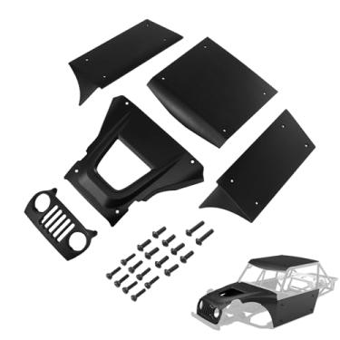 Imagem de H10 Optic Body, Aluminum Body Panel Kit for Vanquish H10 Optic Sparco Yokohama RTR 1/10 RC Crawler Upgrades Parts (Black)