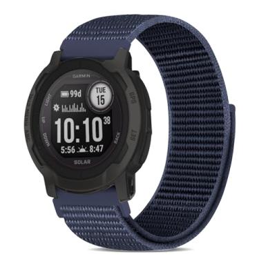 Imagem de Koazon Pulseira de relógio de nylon compatível com Garmin Instinct 2/3 de 45 mm/1 Solar, pulseira esportiva macia e leve respirável de 22 mm para Instinct 2 Surf/Tactical/Esports/Tide Acessório