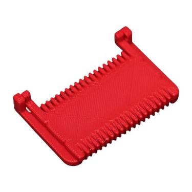 Imagem de Esquirla Régua de costura com trava de borda, gabarito de costura, modelo de costura, ferramentas leves e confiáveis ​​para uso doméstico, guia de polegar com, Vermelho