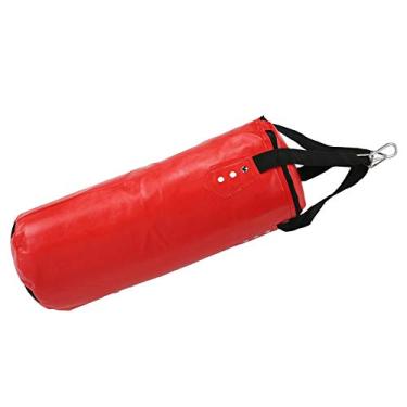Imagem de Sonew Saco de Areia de Boxe Infantil - 60 Cm de Pendura Kid Sandbag para Sanda & Muay Thai Training Com Fechamento Com Zíper e Proteção de Preenchimento Quádruplo Em Vermelho (60cm)