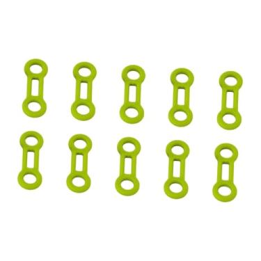 Imagem de Lljsszr 10x Cordas de Amarração, Fixação, Rolha, Escalada, Mosquetão, Cordas, Trava, Ferramenta, Descida, Retentor, Limitador, Verde
