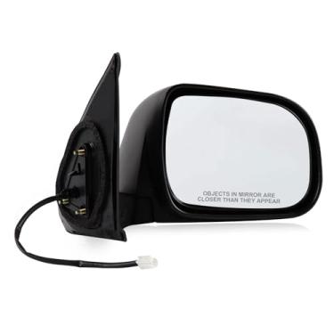 Imagem de Espelho lateral do passageiro compatível com Toyota Tacoma 3PINS 2005-2011 conectores espelhos externos, vidro elétrico preto, espelhos retrovisores laterais direito substituir TO1321203