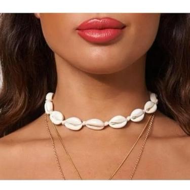 Imagem de Colar Praiano Búzios com Pulseira/Tornozeleira, Estilo Praia, Artesanal