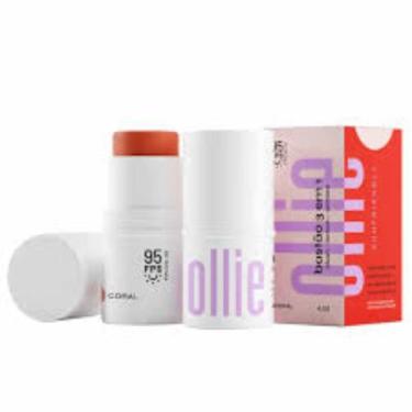 Imagem de Bastão 3 em 1 Ollie FPS 95 Blush Batom e Sombra Cor Coral 4,5g