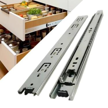 Imagem de Kit 8 Corrediças 40cm Telescópicas Light Aço 35mm 4 Pares - Kompraki