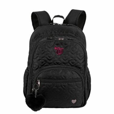Imagem de Mochila Grande 2 Compartimentos Capricho Crush - Preto