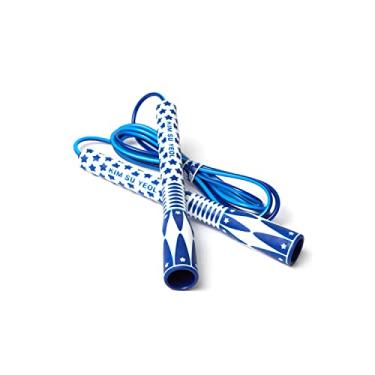 Imagem de JUMPRO LuxuryStar Corda de pular profissional para homens e mulheres Corda de pular para treino de resistência Carido na academia, treinamento em casa, adequado para todas as idades (AZUL)