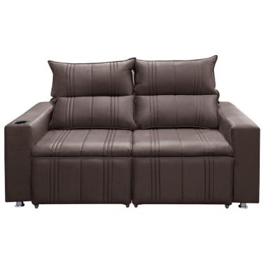 Imagem de Sofá Retrátil E Reclinável 2 Lugares 1.60m Madri Suede Speciale Home Café