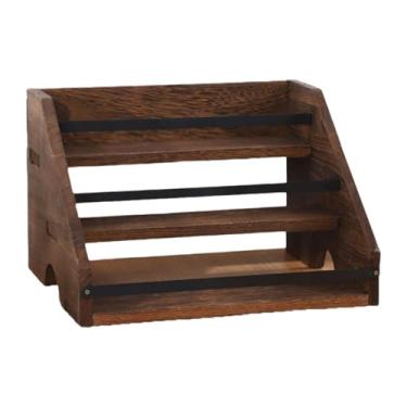 Imagem de Bothyi Suporte para garrafas de xarope para cafeteria, organizador de temperos, prateleira de armazenamento, suporte para vinhos para despensa, de