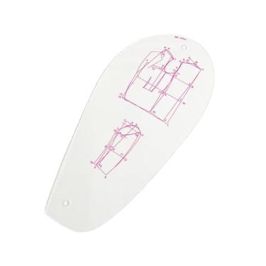 Imagem de Colaxi Régua curva francesa de costura, molde de desenho de, decotes de acrílico, cavas, desenho para engenharia, alteração