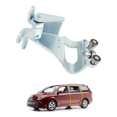 Imagem de Conjunto de dobradiça e rolo de porta deslizante, compatível com Toyota Sienna 2011-2020, lado esquerdo do motorista | Substitui OEM # 6839008041, suporte de reparo de rolo de porta deslizante central