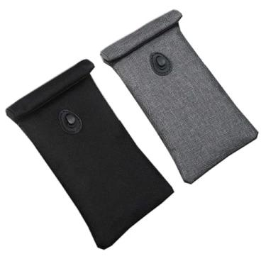 Imagem de RPROT Bolsa para celular antirastreamento anti-GPS bloqueador de sinal RFID, bolsa de função de telefone EMF proteção WiFi 5G (preto + cinza)