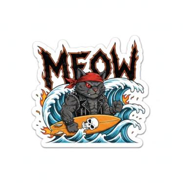 Imagem de Adesivo Decorativo para Carro e Moto, Modelo Gatinho (Adesivo84)