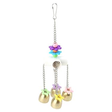 Imagem de Acouto Brinquedos de Balanço Periquitos-pássaros Brinquedo de Balanço Escalada Sinos Periquito Jogando Ferramenta de Treinamento de Exercício-suprimentos para Animais de Estimação/pássaros/