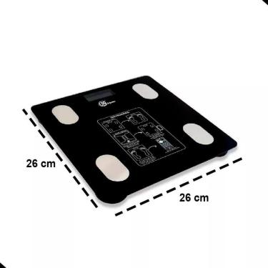Imagem de Wellmix Balança De Banheiro Inteligente Digital Bioimpedanci