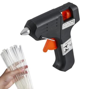 Imagem de Pistola de Cola Quente Fina 20W Dupla Voltagem 110V/220V com Bico de Precisão, Aquecimento Rápido e Gatilho Ergonômico + Com 10 Bastões de Cola Inclusos – Artesanato e Reparos