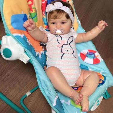 Imagem de Boneca Reborn Baby Doll TERABITHIA, cabelo enraizado à mão, 20 polegad
