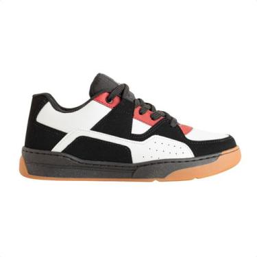 Imagem de Tenis Jump Shoes X Trail Preto E Branco, Preto, Branco, Vermelho, 39