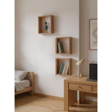 Imagem de Kit De 3 Nichos 30cm Mdf Freijo - On Móveis