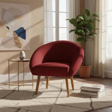 Imagem de Poltrona Decorativa Para Sala Recepção Manicure Consultório Stella Sue