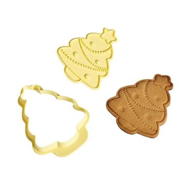 Imagem de Cortador Carimbo Árvore De Natal Massas Biscoito Blue Star