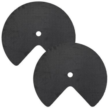 Imagem de Forros de cozinha circulares, PVC antiderrapante, forros de armário de 66 cm, armazenamento de gaveta para pia de geladeira, 2 peças de prateleira Lazy Susan