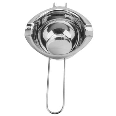 Imagem de Aqur2020 Pote de Derretimento de Chocolate de Aço Inoxidável, 500ml Bicos Duplos Vela que Faz o Derretimento de Manteiga Com Alça Fria para Cozimento de Cozinha, Aquecimento